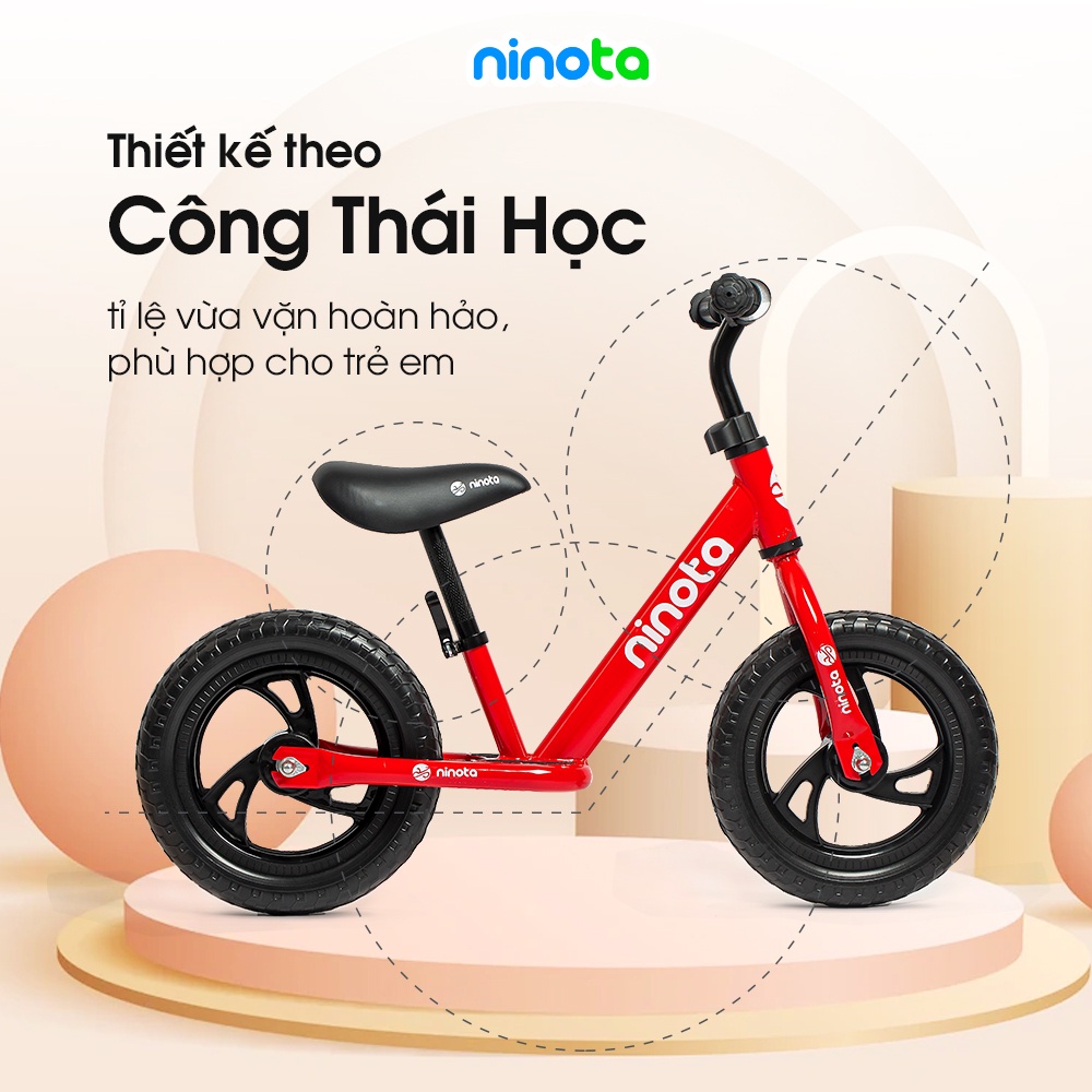Xe thăng bằng, chòi chân cho bé ; Hàng chính hãng Ninota BB030RE-12PRO cao cấp; Bảo hành 12 tháng 1 đổi 1