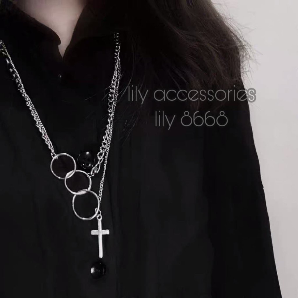 dây chuyền vòng cổ dây xích thánh giá cho nam và nữ unisex
