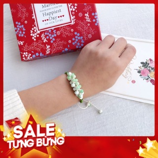 Vòng tay gốm kết hạt đủ màu