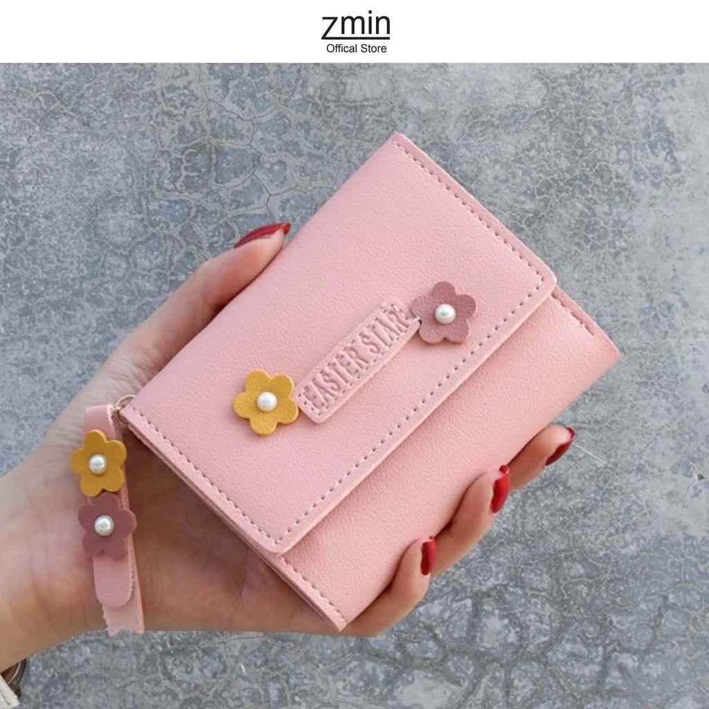 Ví nữ mini cầm tay Zmin, chất liệu da cao cấp - V001 | WebRaoVat - webraovat.net.vn