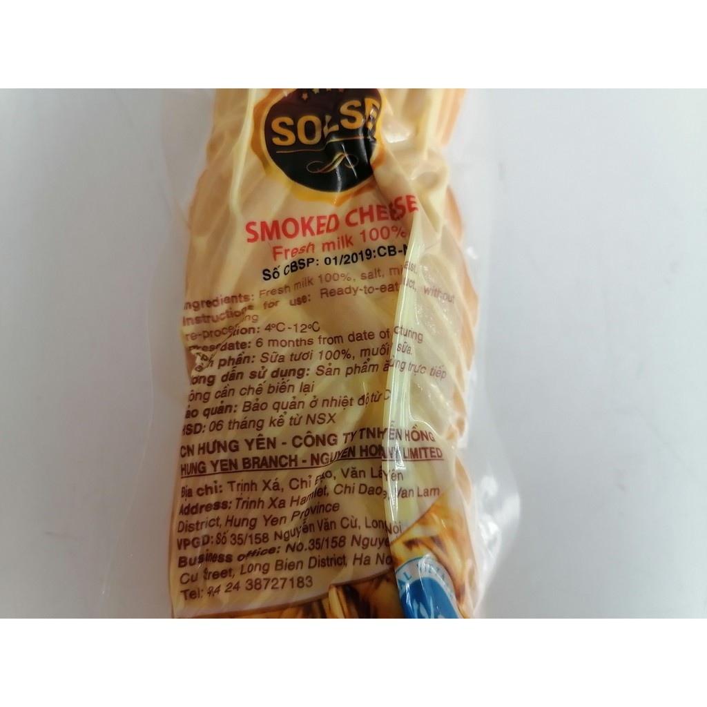 [200g] PHÔ MAI DÂY HUN KHÓI [Russia] SOLSE Smoked Cheese (hdl)