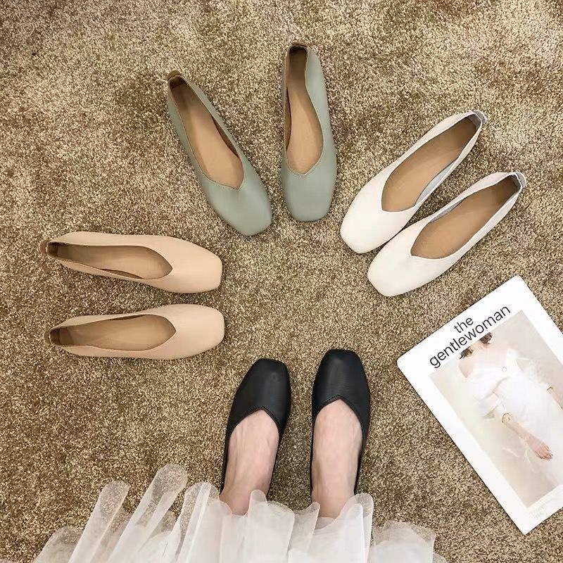 Giày búp bê đế phẳng thời trang Hàn Quốc dễ phối đồ cho nữ