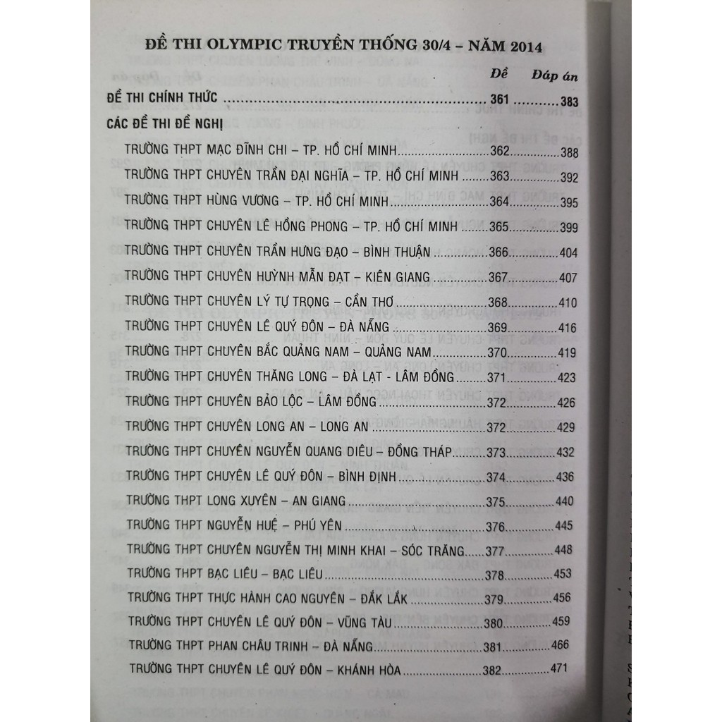 Sách - Tổng tập đề thi Olympic 30 tháng 4 Toán 11 (2010 - 2014)