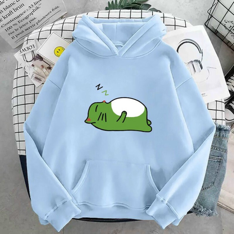 Áo khoác Hoodie form rộng sweater nỉ Ulzzang Avocado nằm Hot trend Thời Trang Thu Đông siêu đẹp nino.shop1