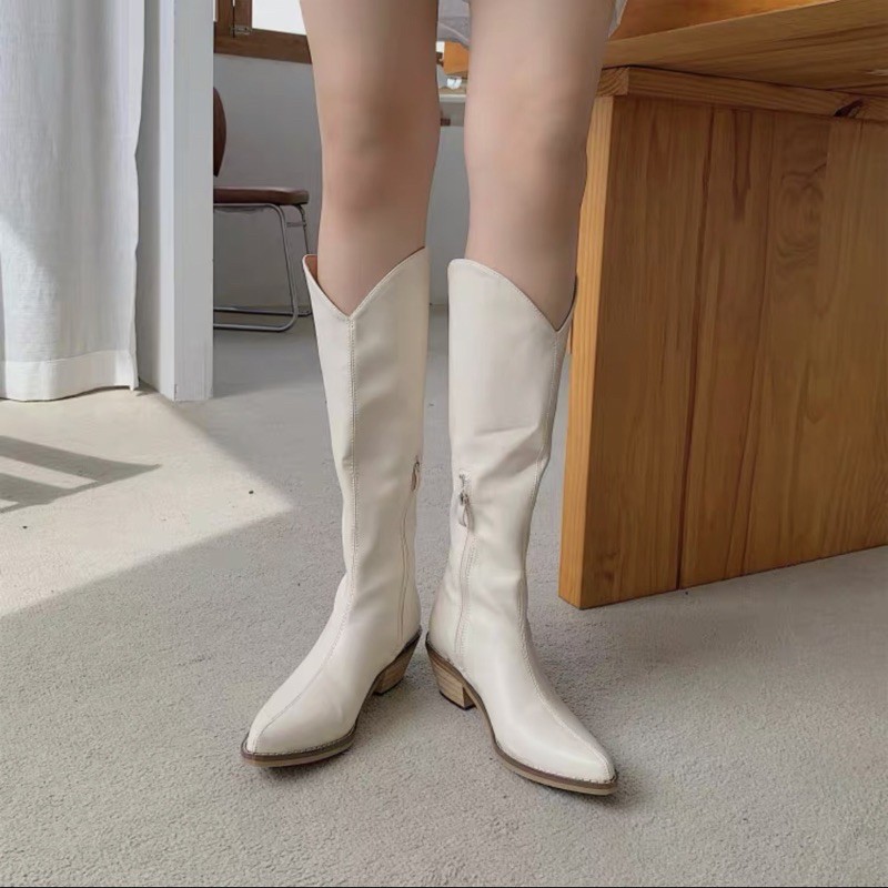 💞 BOOT Cao bồi da trơn Hàn quốc của Sean