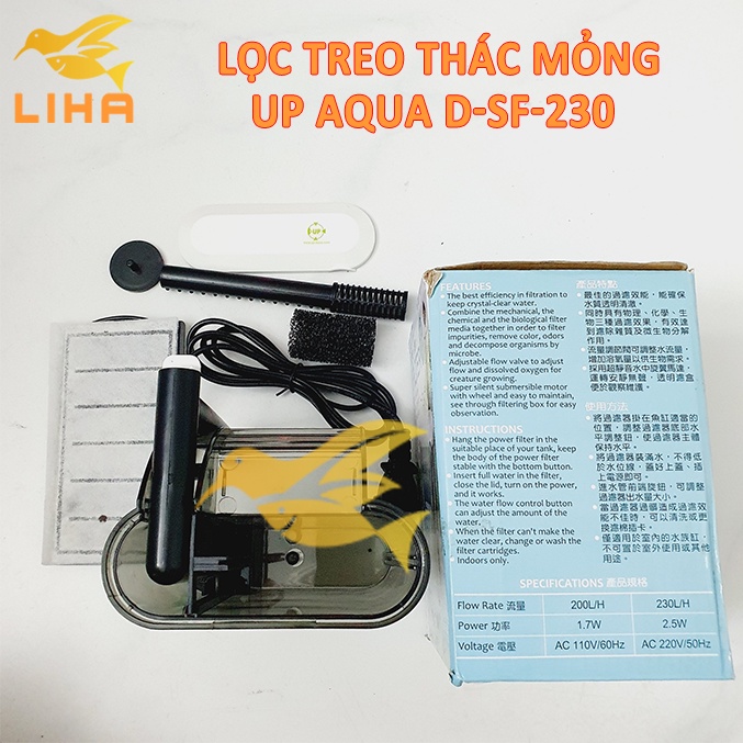 Máy Lọc Thác Hồ Cá Thủy Sinh | UP AQUA - Slim Filter DSF120 | DSF230
