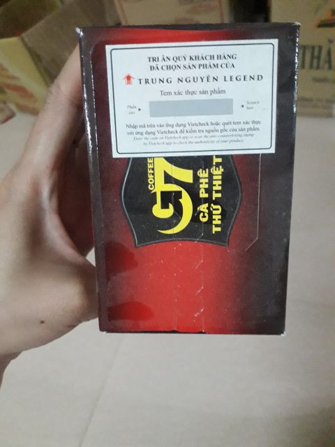 1 hộp cà phê G7 Hòa Tan 3 in 1 Trung Nguyên Hộp 288g 18 Gói, 21 gói 336g