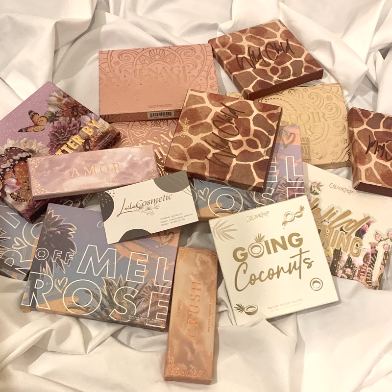 Bảng phấn mắt Colourpop nhiều màu ôm sale có sẵn going coconut, flutter by, wild child, amor,crush,..