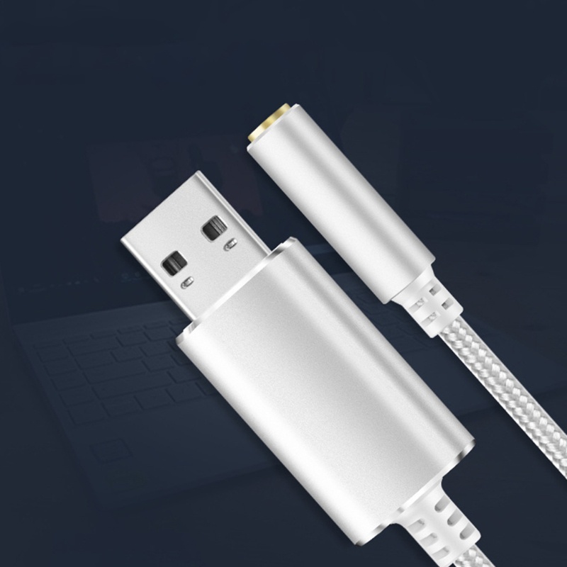 Dây Cáp Chuyển Đổi Cổng USB Sang Cổng Tai Nghe 3.5mm 2 Trong 1 Có Mic Cho Điện Thoại 7.9 / 39.4in