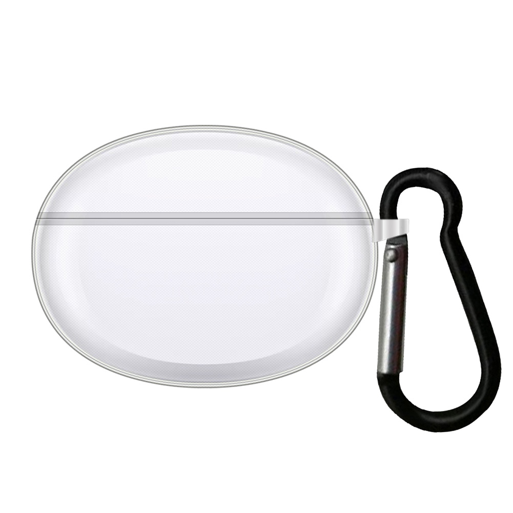 Vỏ Bảo Vệ Hộp Sạc Tai Nghe Bluetooth Không Dây OPPO Enco X2 Bằng Silicon Màu Trơn Chống Sốc Kèm Móc Treo Tiện Dụng