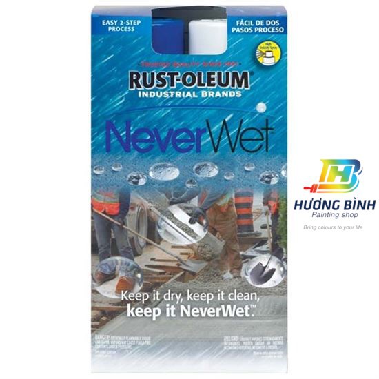 Sơn xịt Rust-Oleum giúp chống bám nước, bùn đất - Neverwet 275185 Liquid Repelling Treatment Spray Kit (14oz)