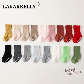 Set 5 đôi tất Lavarkelly len trơn có đế chống trượt cho bé