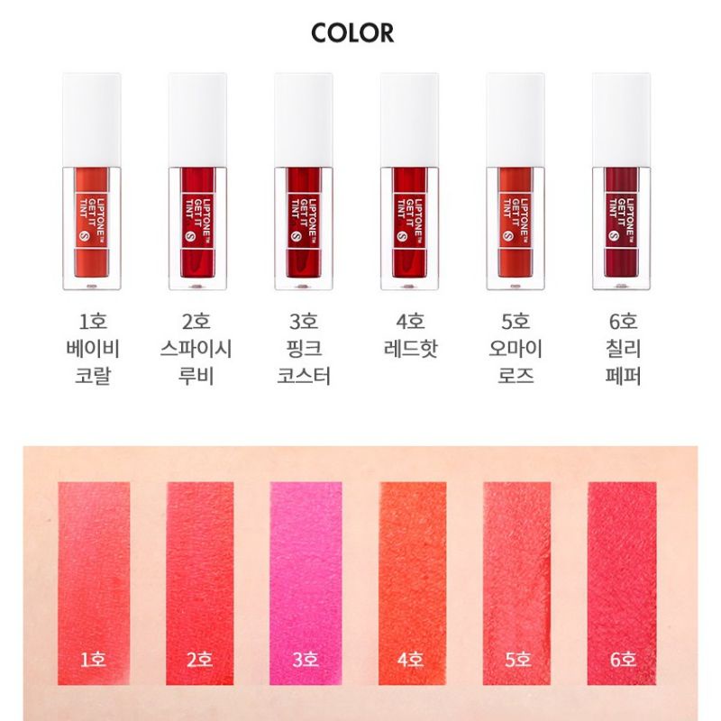 [TONYMOLY] SON LIPTONE GET IT TINT 3g lâu trôi, mịn lì môi | BigBuy360 - bigbuy360.vn