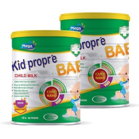 Combo 2 lon Sữa bột kidpro baby 1 dành cho bé từ 6 đến 36 tháng tuổi