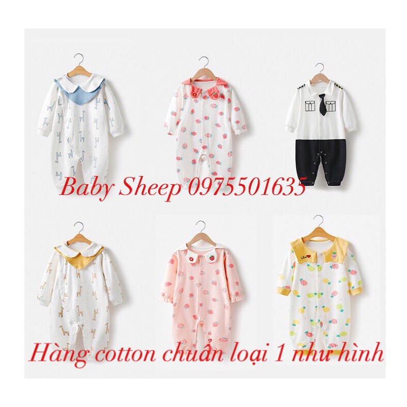 (HÀNG LOẠI 1) Body cao cấp bé trai có yếm rời và bé gái có thêu-hàng đẹp cotton xịn xò