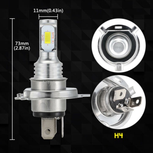 Đèn Lùi, Đèn Pha Ô Tô Xe Máy Chân H4 9003 HB2 - Led CPS Chip 3570 Cao Cấp