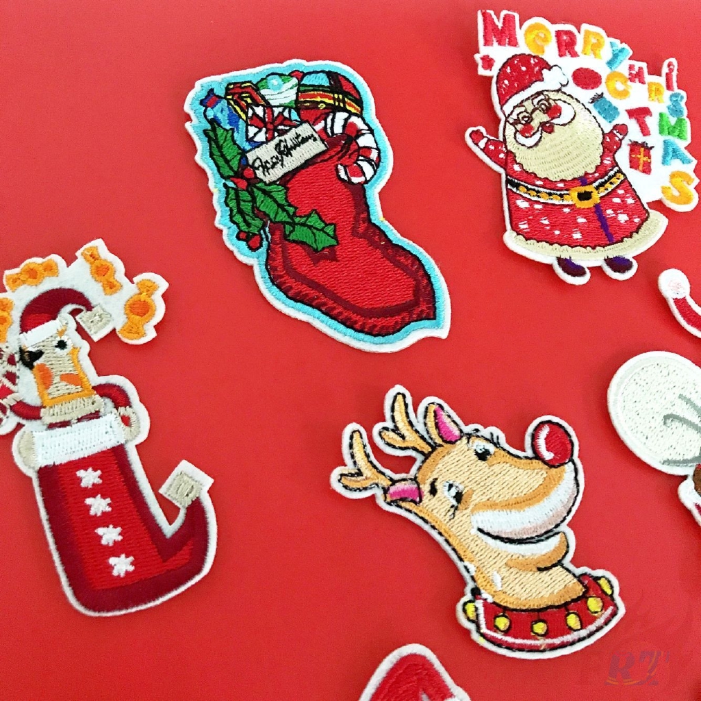 1pc ❀ Sticker Ủi Thêu Hình Giáng Sinh ❀ Sticker Ủi Thêu Hình Giáng Sinh