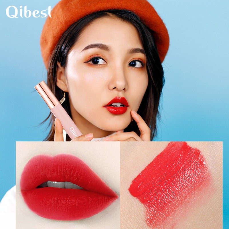 Son Môi Qibest Bóng Mềm Mượt Không Thấm Nước Dễ Phai Màu 24g | BigBuy360 - bigbuy360.vn