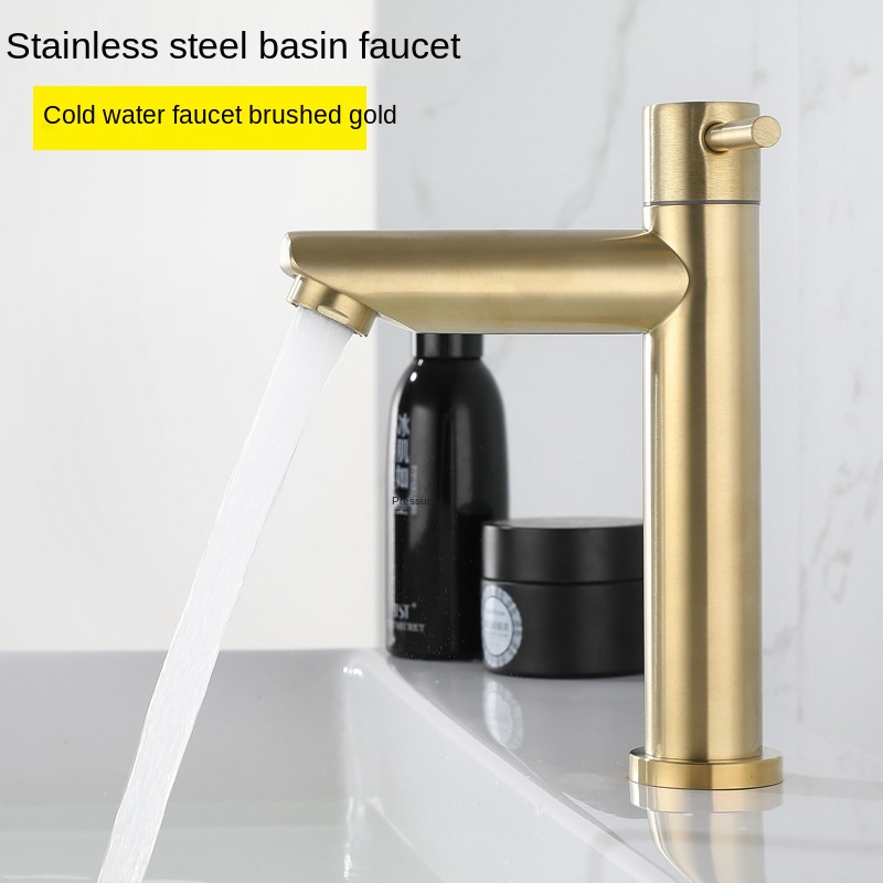 Vòi nước bồn rửa BAOKEMO BKM1003 thép không gỉ 1/ 2 inch tiện lợi
