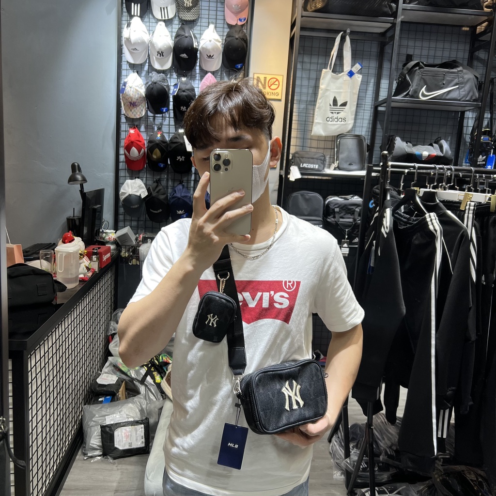 ⚡️ [ LUÔN HẾT HÀNG ] Túi đeo chéo / Túi bao tử NY MINI MONOGRAM WAIST BAG BLACK - MÃ MỚI 2023 | CAM KẾT HÀNG CHUẨN 1:1