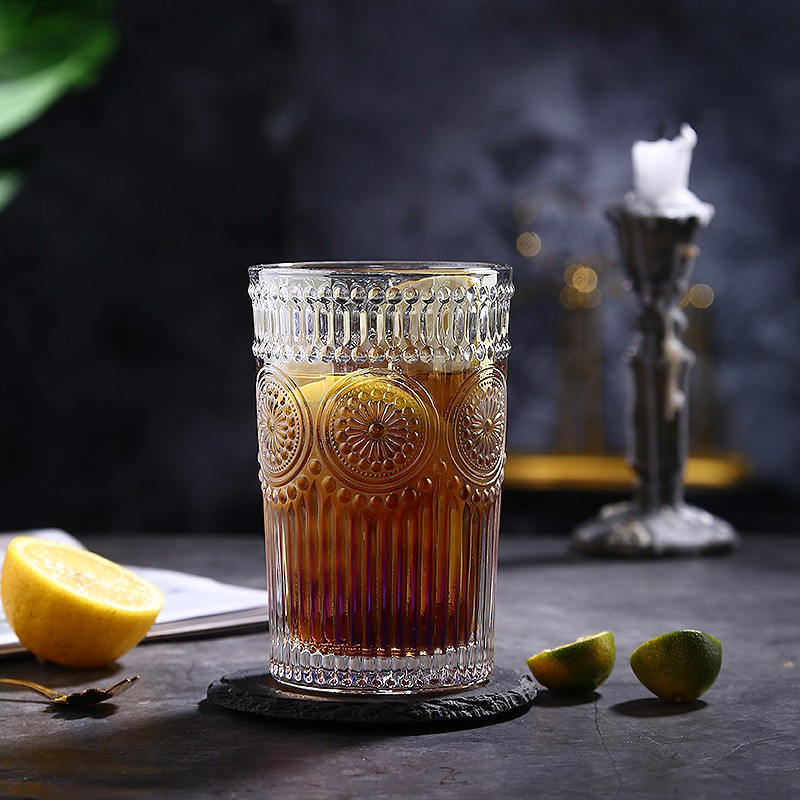 | COMBO 6 | Ly thủy tinh decor cao cấp Baroque Cup in họa tiết thổ cẩm phong cách Bắc Âu