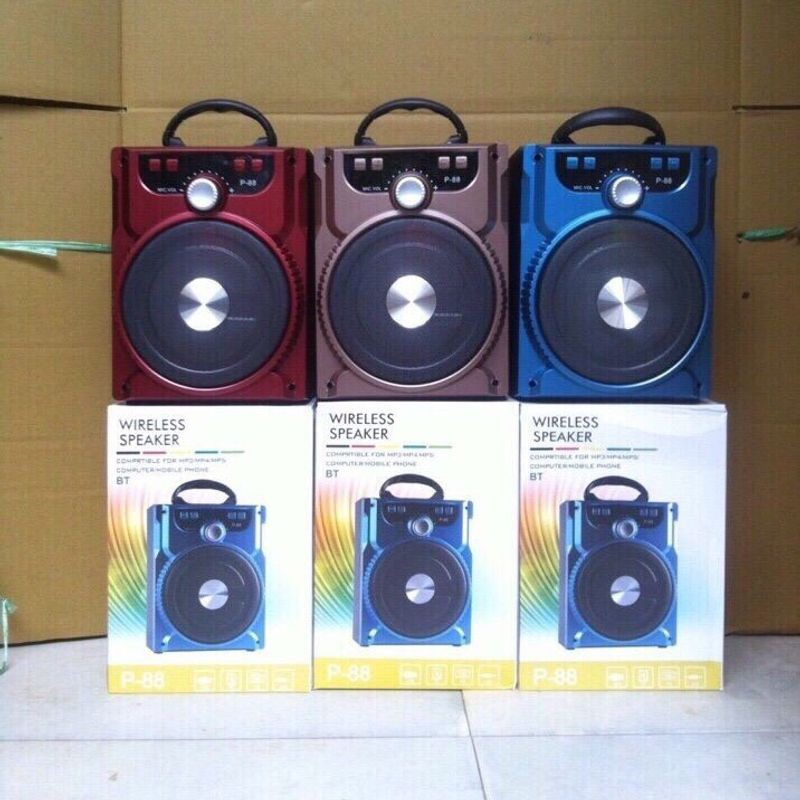 Loa bluetooth hát Karaoke Xách tay P87 P88 P89 tặng kèm Micro