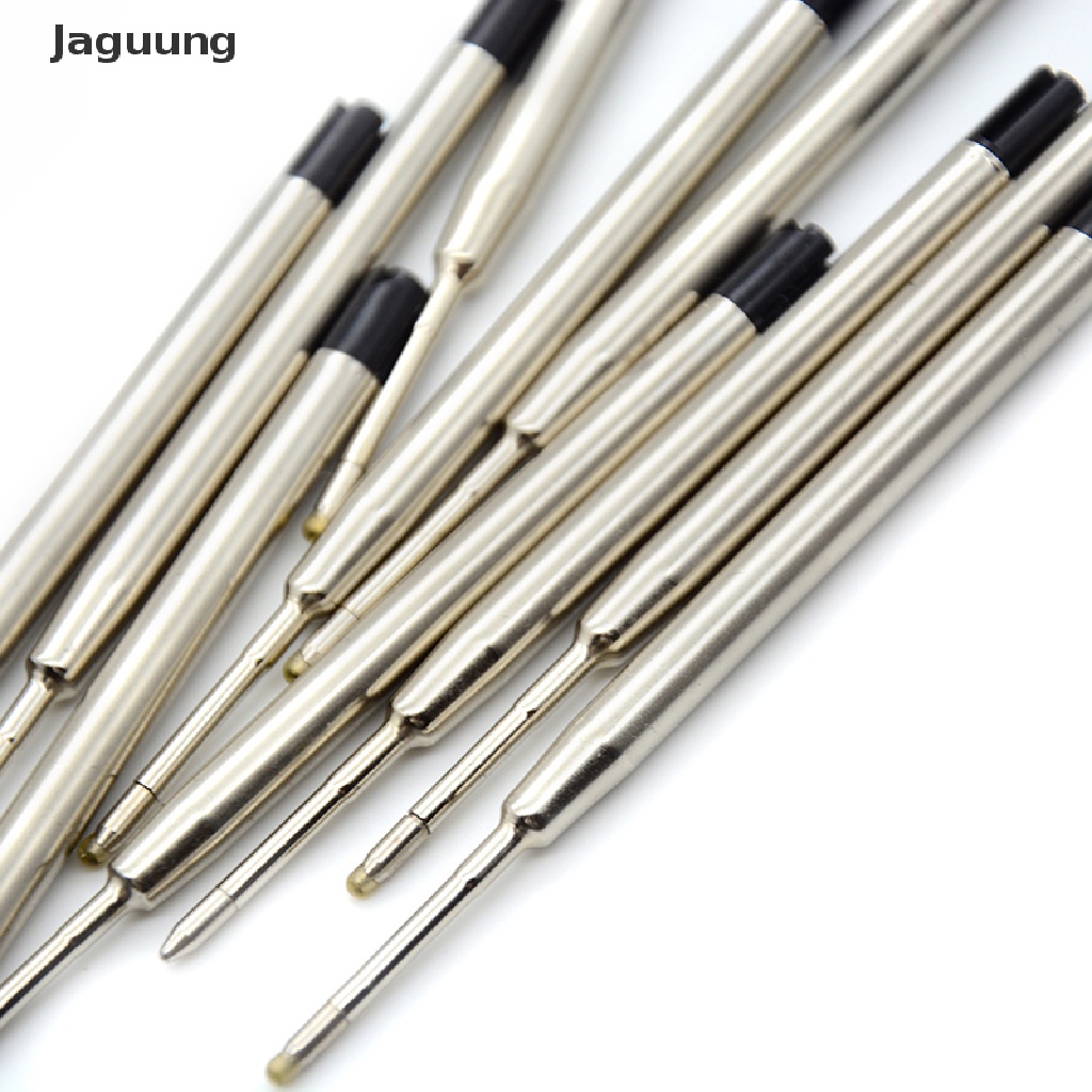 10 ruột bút bi 1.0mm màu xanh dương/đen tiêu chuẩn jagung
