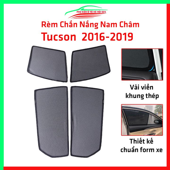 Bộ rèm chắn nắng Huyndai Tucson 2016-2019 cố định nam châm thuận tiện