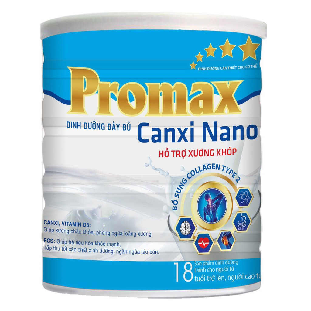 [chính hãng] sữa Promax canxi nano hỗ trợ xương khớp hộp 400g