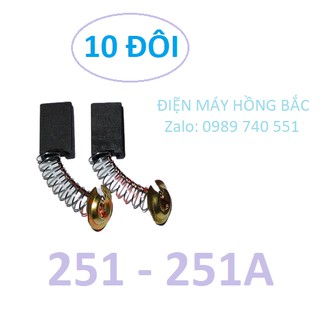10 đôi chổi than 251 dùng cho máy cắt gạch,máy đục - Chổi than MKT251