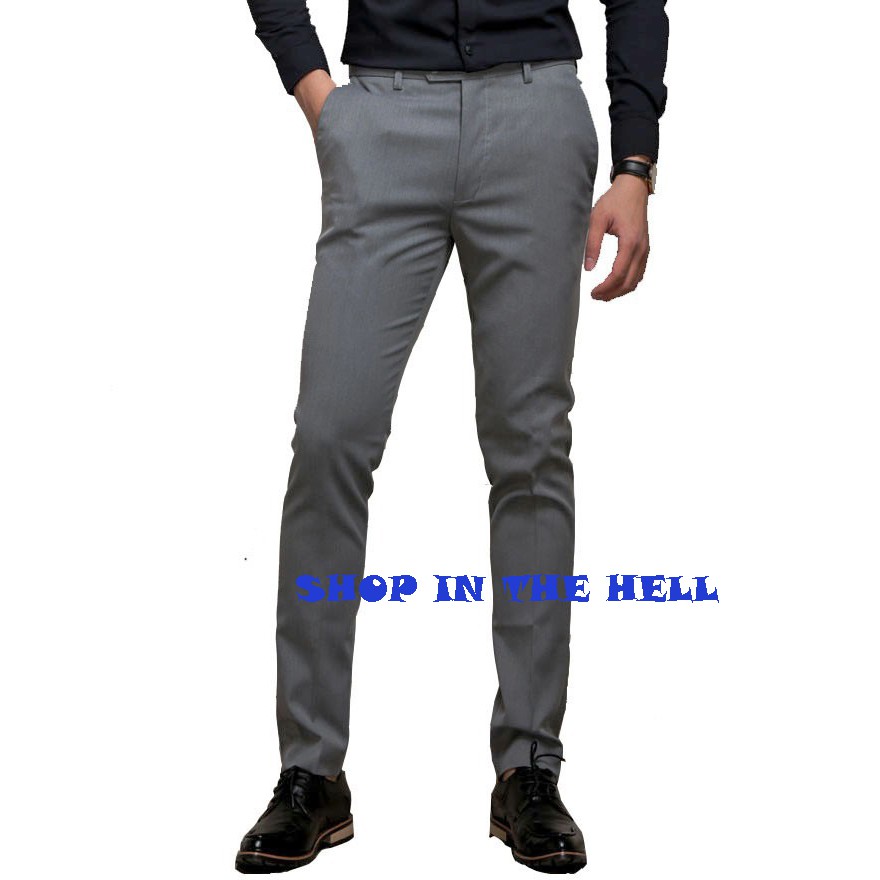 QUẦN ÂU NAM CHẤT ĐẸP DÁNG VỪA MÀU GHI SÁNG | BigBuy360 - bigbuy360.vn