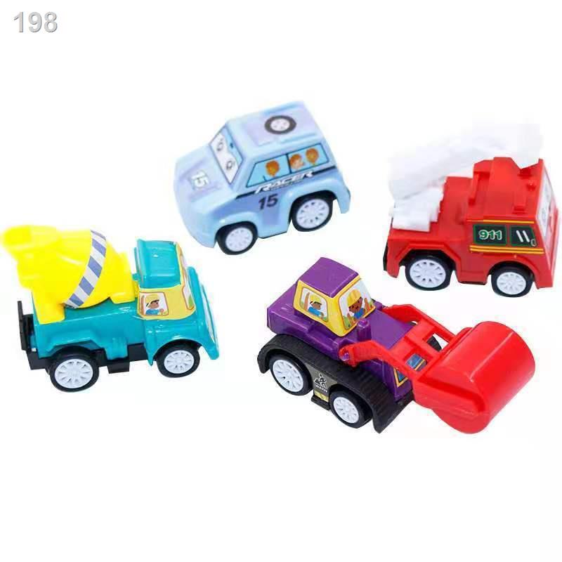 【2021】1 bộ 6 ô tô nhỏ, mô hình đồ chơi trẻ em, lùi mini cho bé, xe kỹ thuật quán tính