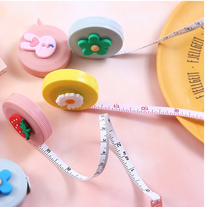 Thước dây mini đo vòng bụng, đo thủ công Cá store nhiều màu, nhỏ gọn siêu cute