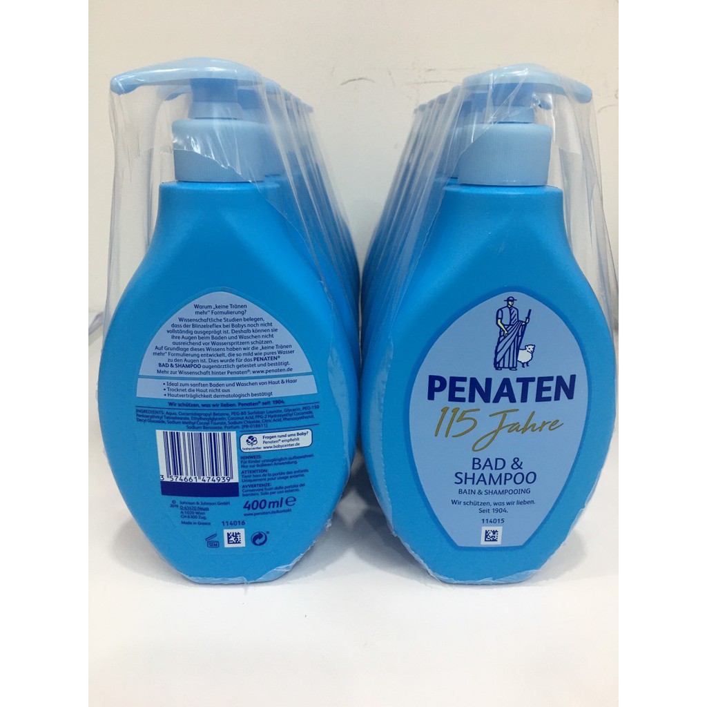 Sữa tắm gội cho bé💖Sữa tắm gội chống cảm cúm Penaten của Đức-400ml [Hàng Auth]