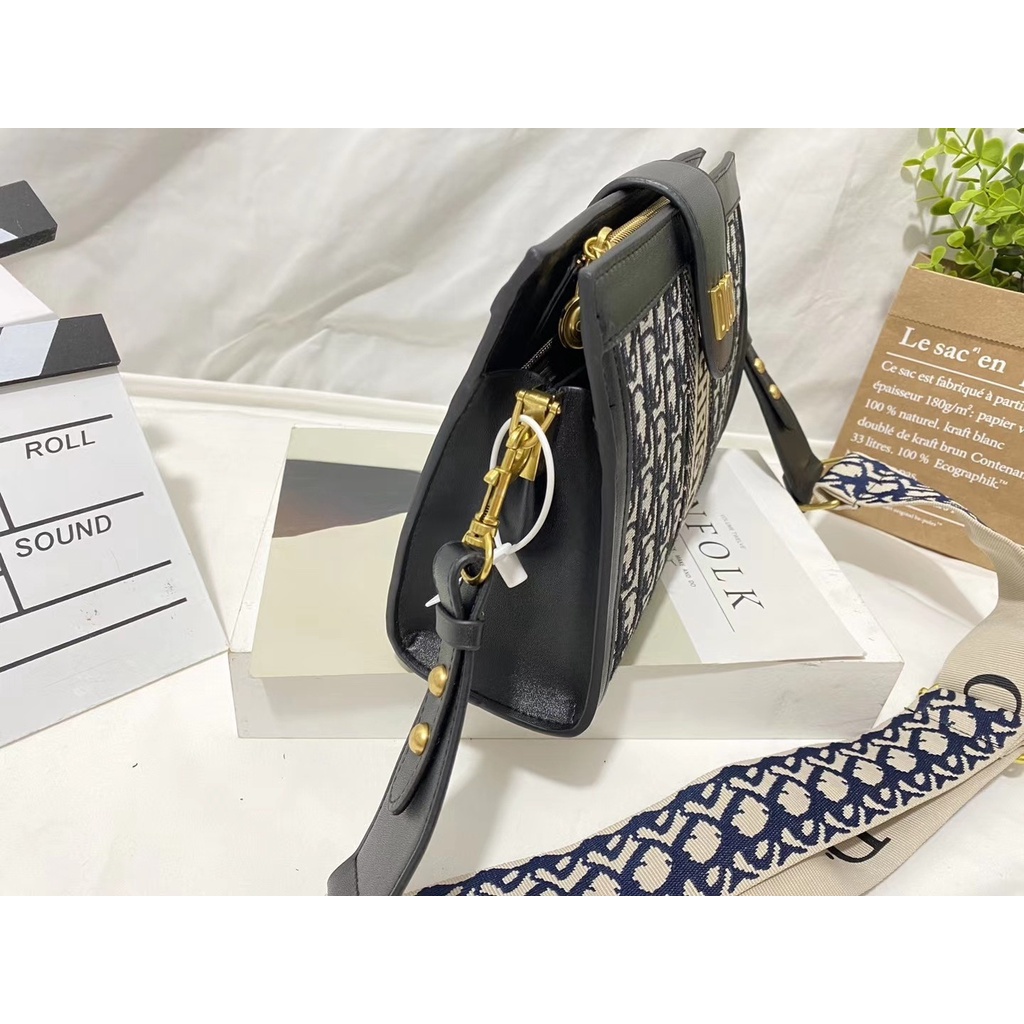 Dior_Túi đeo chéo phụ nữ Túi xách sang trọng bằng da PU Túi đeo chéo lớn