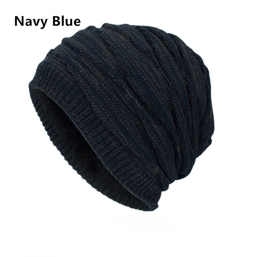 Mũ len beanie chóp thụng cho nam và nữ