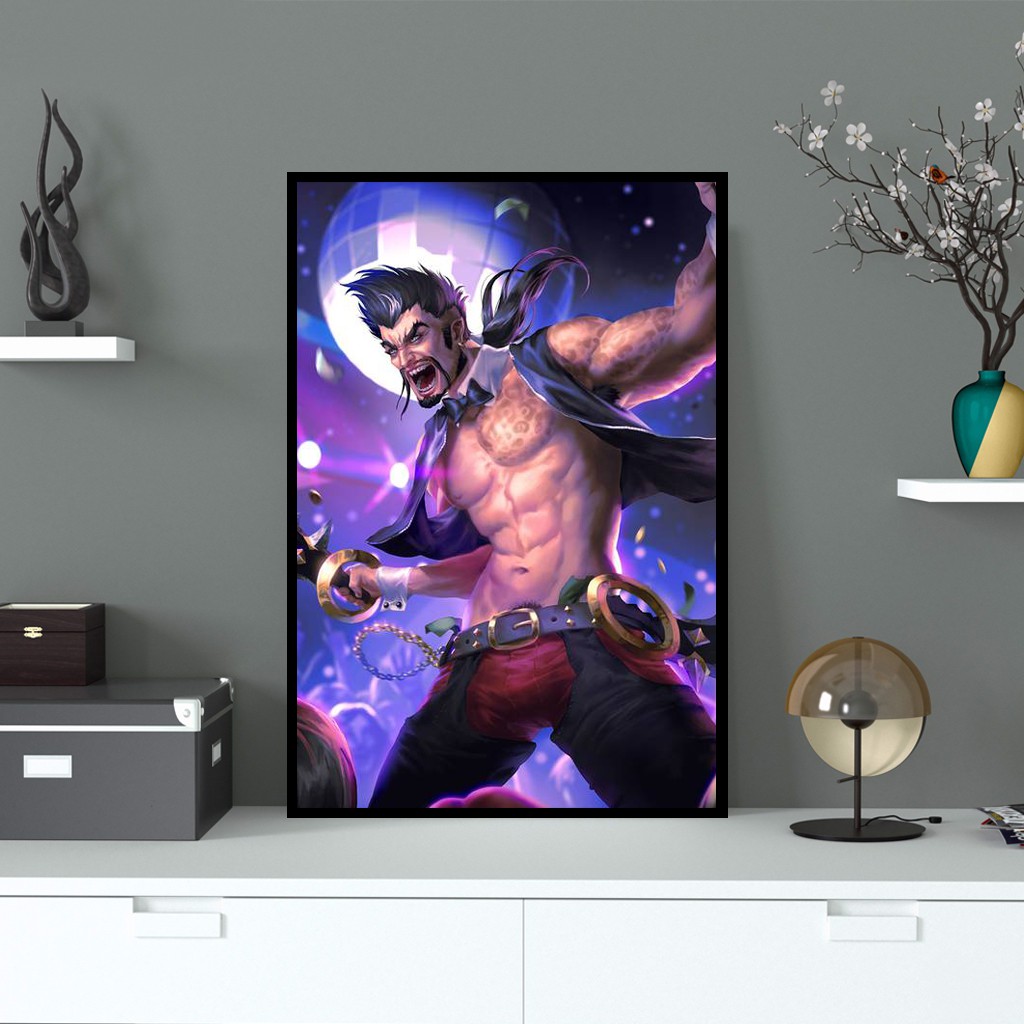 Tranh Canvas Draven Siêu Ngầu Trong Liên Minh Huyền Thoại