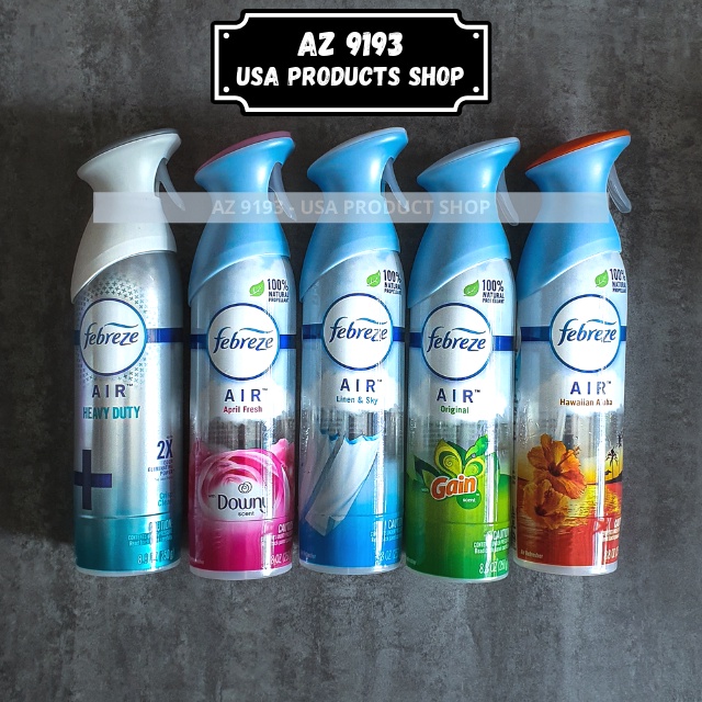 Xịt thơm phòng Febreze 250g hàng mỹ là dòng nước hoa xịt phòng giúp thơm phòng và khử mùi nhà vệ sinh - Az9193