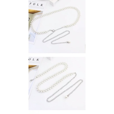 Mã Hd03- Đai váy chiết eo Ngọc trai xinh