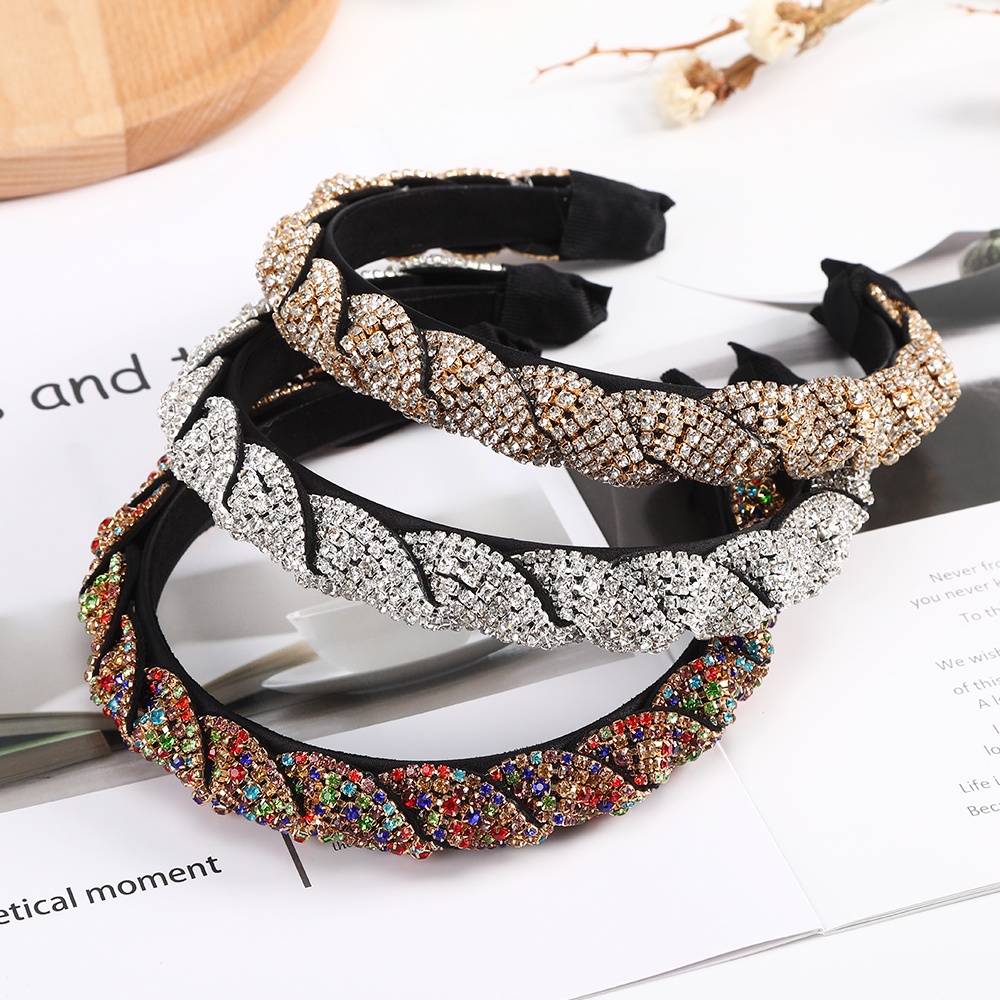 Haimeikang Cài Tóc Đính Đá Giả Kim Cương Sang Trọng Sáng Tạo Hàng Mới