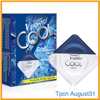 Thuốc nhỏ mắt VROHTO COOL 13ml Mát Lạnh , sảng khoái xua tan mệt mỏi giúp đôi mắt thêm tinh anh