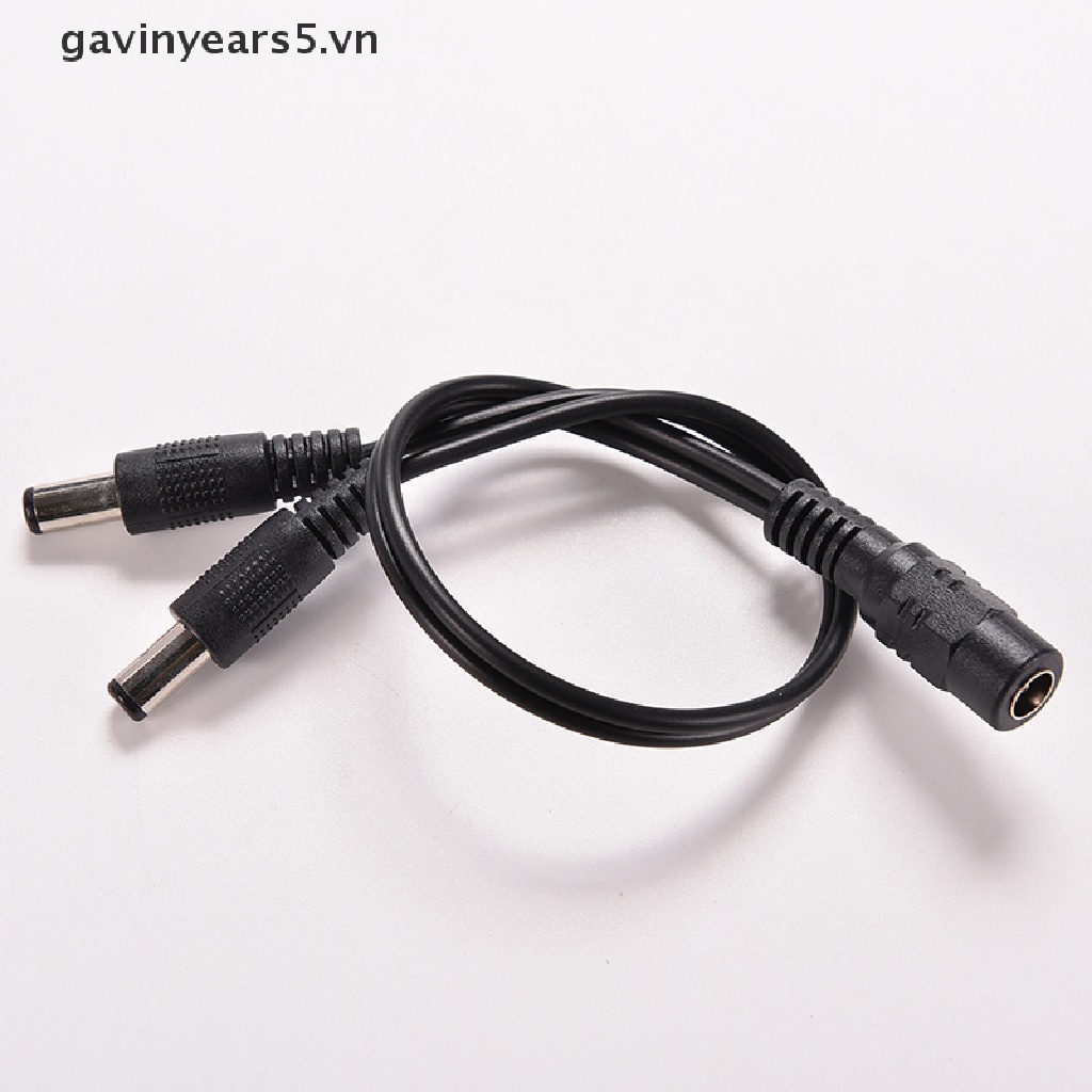 Cáp chia nguồn điện 5.5x2.1mm camera CCTV 1 cổng sang 2 đầu DC 12V