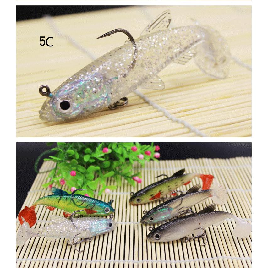 Mồi giả câu cá biển cỡ 90mm 14g bằng nhựa mềm