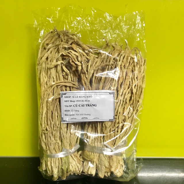 1kg Củ cải trắng khô sợi vừa