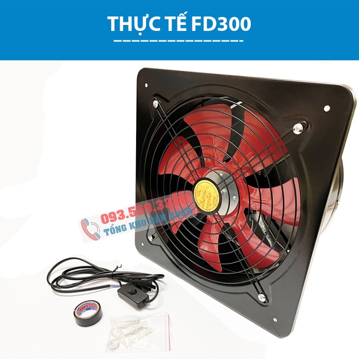 Quạt Hút Gió - Quạt Thông Gió Nhà Xưởng FD 250 - FD300 - Công suất 100 - 120W - Lõi Đồng Cao Cấp - Tặng Công Tắc | BigBuy360 - bigbuy360.vn