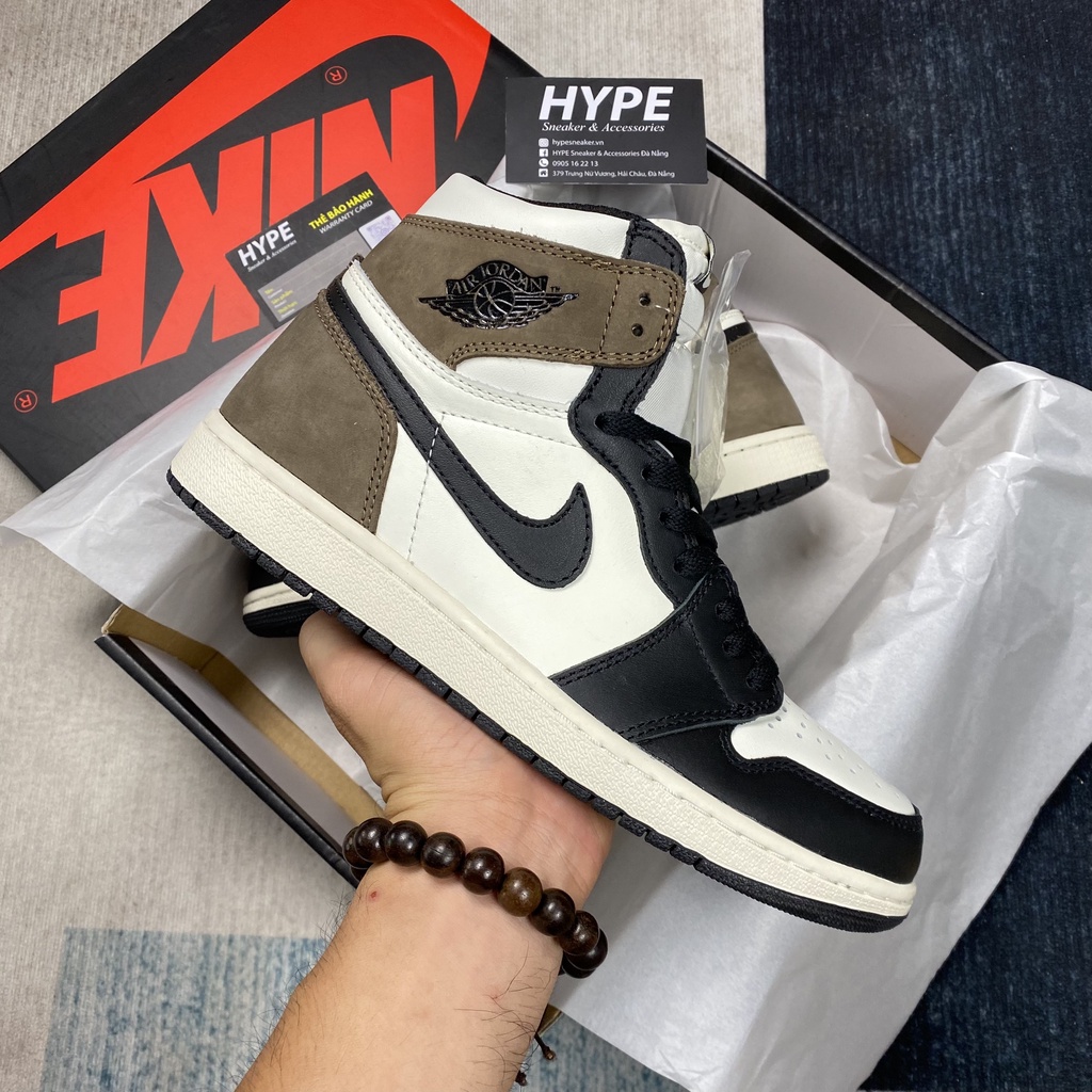 Giày sneaker Jordan 1 high Dark Mocha  - Hype Sneaker | Phiên bản high quality.