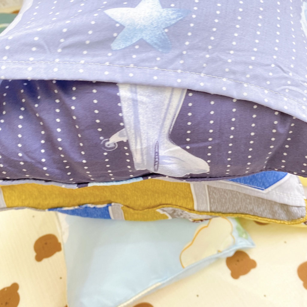Vỏ gối nằm cho trẻ em, vải tencel mềm mát nhiều họa tiết ngộ nghĩnh đáng yêu