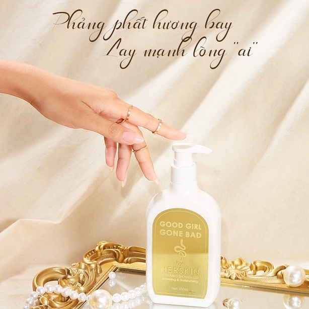 Combo Sữa Tắm 250ml + Nước Hoa Nữ 50ml Kilian Good Girl Gone Bad Herskin