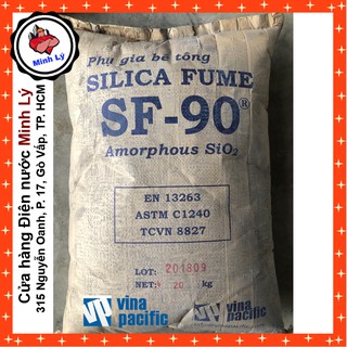 Bao 15kg Phụ Gia Vô Cơ Hoạt Tính Silica Fume Cho Bê Tông – Bền Sulfate, Kháng Ăn Mòn