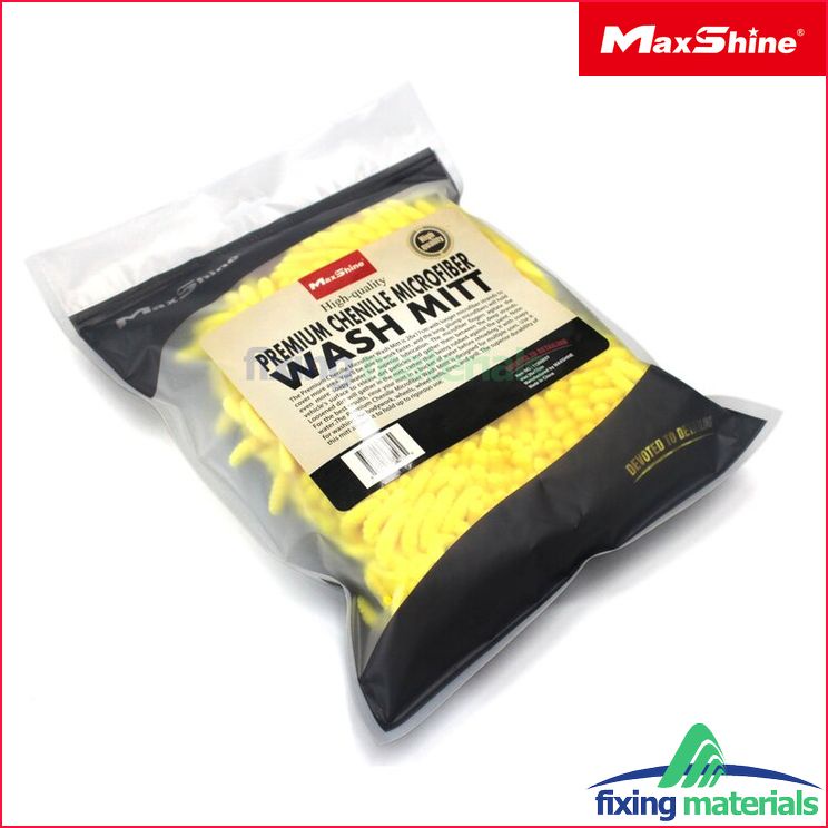 Găng tay rửa xe MaxShine MicroFiber siêu mềm sợi xoắn giữ bọt, hai mặt lau thân vỏ &amp; lau mâm xe kết hợp